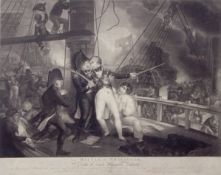 After William Marshall Craig (British, 1765-1827), 'Battle of Trafalgar and death of Lord Viscount