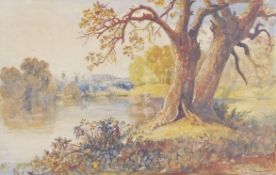John Joseph Cotman (British, 1814-1878), 'On the Yare near Norwich'. Watercolour and pencil on