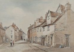 Arthur Edward Davies RBA, RCA (British, 1893-1988), 'At St Georges Street, Norwich'. Watercolour