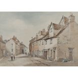 Arthur Edward Davies RBA, RCA (British, 1893-1988), 'At St Georges Street, Norwich'. Watercolour