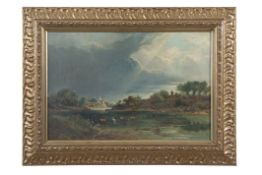 Alexander Panton RBA, R.A. (British, c.1831-1900), 'Norwich', 1857. Oil on canvas, 30 x 45cm