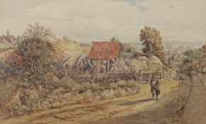 John Joseph Cotman (British, 1814-1878), Towards Eaton Hill, Norwich. Watercolour and pencil on