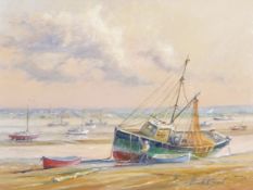Kenneth Grant (British b.1934), 'Reminder' at Leigh-on-Sea. Oil on canvas, signed, ªProvenance: