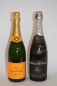 1 bt Veuve Clicquot Champagne t/w 1 bt Veuve du Vernay Sparkling (2)