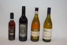 Mixed lot: One bt each of 2018 Boscwood Petit Verdot Shiraz, 2007 Angove's Chardonnay, 2000 Kumala