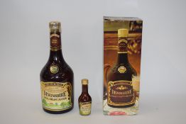 1 bt Devonshire Cream Liqueur t/w mini Devonshire Peach Cream (boxed)