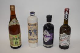 Mixed Lot: One half litre bottle of Beerenburger, 30% vol, together with one bottle of Sake,