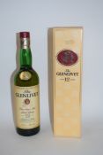 One bottle Glenlivet 12yo Single Malt Scotch Whisky, 40% vol, 70cl (boxed)