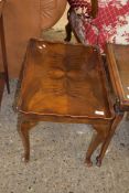 EARLY 20TH CENTURY WALNUT VENEERED COFFEE TABLE, 65CM WIDE