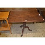 EARLY 19TH CENTURY MAHOGANY TILT TOP DINING TABLE ON TRIPOD BASE, 99CM WIDE