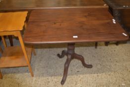 EARLY 19TH CENTURY MAHOGANY TILT TOP DINING TABLE ON TRIPOD BASE, 99CM WIDE