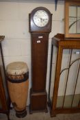 EARLY 20TH CENTURY ENFIELD OAK CASED GRANDMOTHER CLOCK, 154CM HIGH