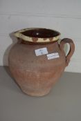 LARGE POTTERY EWER