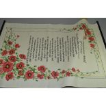 LINEN SCROLL "THE INQUISITIVE MIND OF A CHILD"