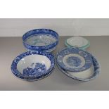 CHINA ITEMS, BLUE AND WHITE BOWLS ETC