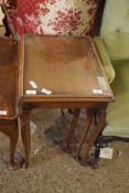 NEST OF THREE MAHOGANY TABLES, 50CM WIDE