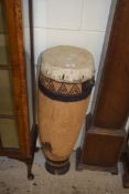 LARGE DJEMBE DRUM, 87CM HIGH