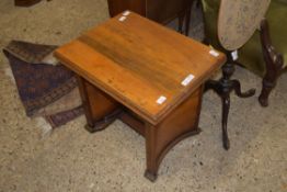 EARLY 20TH CENTURY WALNUT VENEERED RECTANGULAR COFFEE TABLE, 60CM WIDE X 55CM HIGH