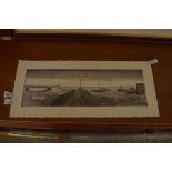 LIMITED EDITION BLACK AND WHITE PRINT, RIVERSIDE YARD, "MARCH 1986", PENCIL SIGNATURE N WARD, LTD ED