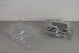 TWO CUT GLASS DISHES