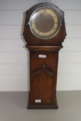 DWARF GRANDFATHER CLOCK IN OAK CASE