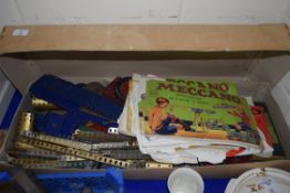 LARGE BOX OF MECCANO COMPLETE WITH INSTRUCTIONS FOR NOS 9 AND 10 OUTFITS ETC