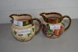 TWO LUSTRE JUGS