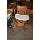 MODERN HARDWOOD HIGH CHAIR