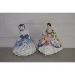 TWO DOULTON FIGURES OF ALICE AND CHRISTINE