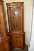 ASTRAGAL GLAZED CORNER DISPLAY CABINET