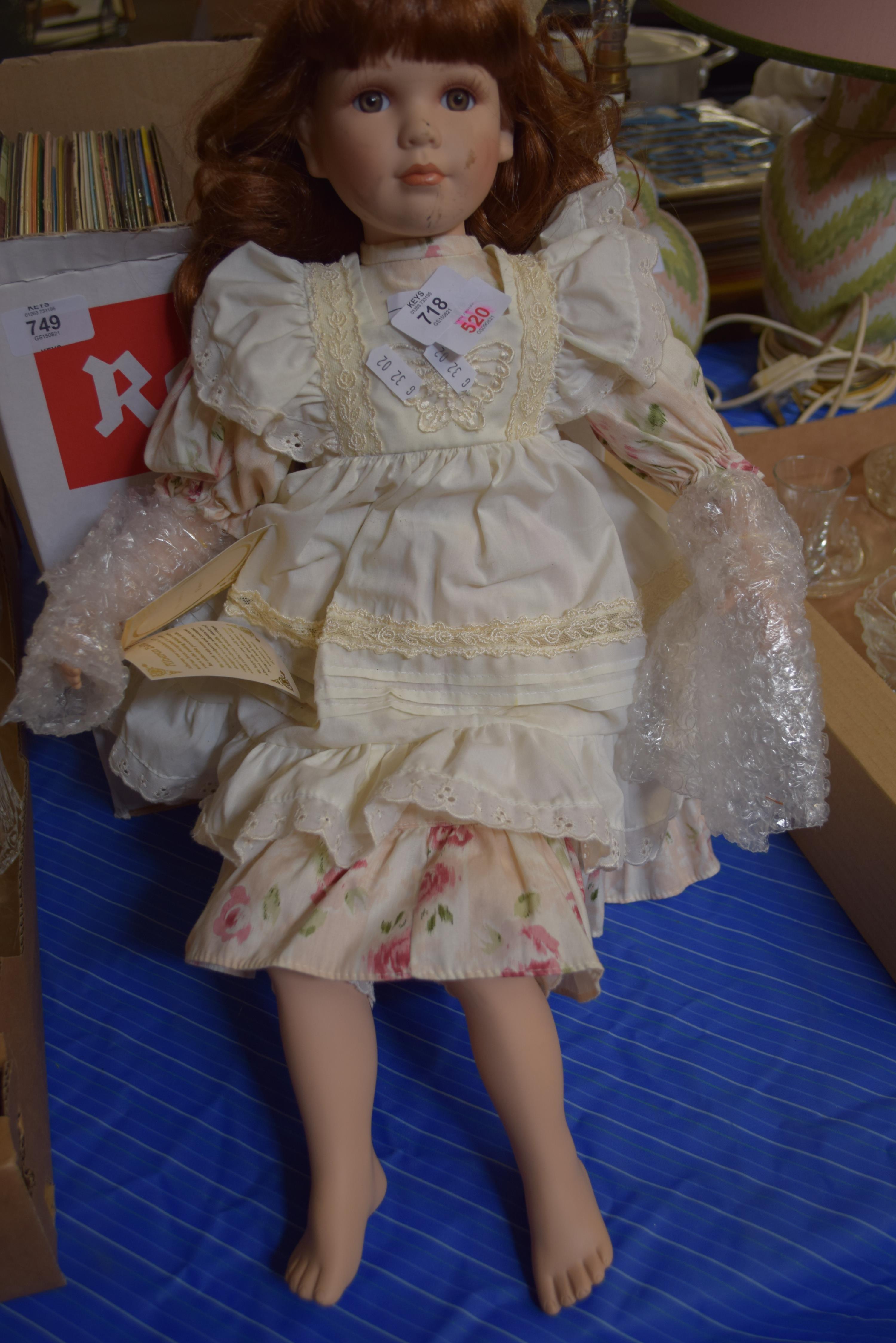 ALBERON PORCELAIN HEADED DOLL NAMED FIONA