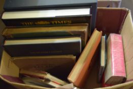 BOX OF MIXED BOOKS TO INCLUDE ATLASES