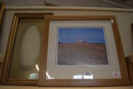 PHOTOGRAPHIC PRINT OF POPPIES NEAR SHERINGHAM, FRAMED AND GLAZED