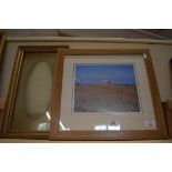 PHOTOGRAPHIC PRINT OF POPPIES NEAR SHERINGHAM, FRAMED AND GLAZED