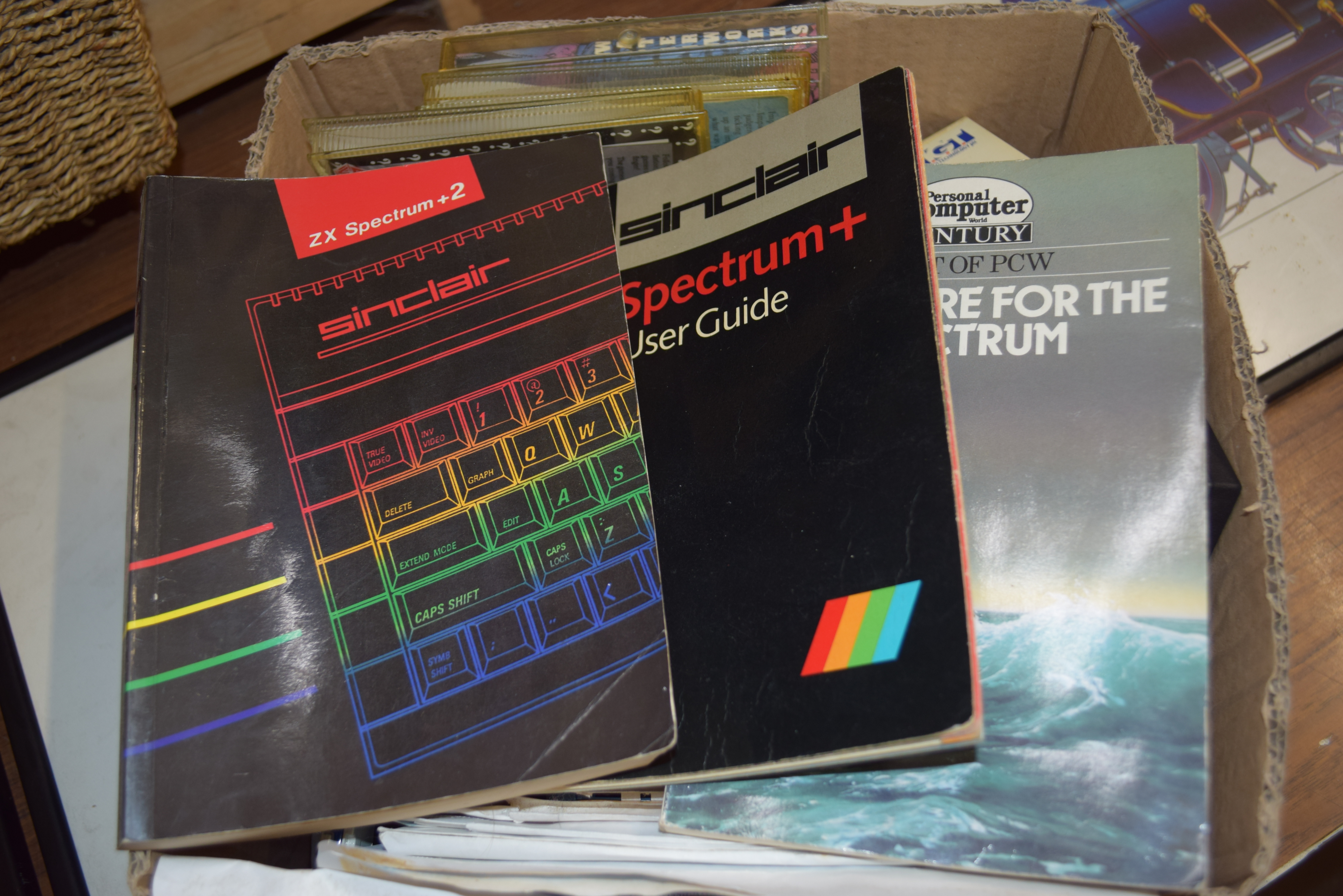COMPUTING INTEREST: BOX CONTAINING SINCLAIR ZX SPECTRUM USER GUIDE, COMPUTER DISCS AND OTHER ITEMS - Image 2 of 2