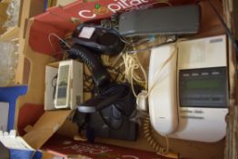 BOX OF MIXED TELEPHONES