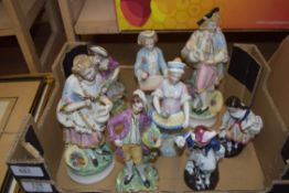 COLLECTION OF CONTINENTAL BISQUE AND OTHER FIGURES