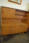 RETRO TEAK VENEERED LOUNGE CABINET, 135CM WIDE