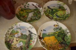 FOUR WEDGWOOD COLIN NEWMAN COLLECTORS PLATES