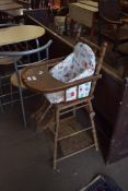 VINTAGE WOODEN HIGH CHAIR