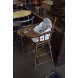 VINTAGE WOODEN HIGH CHAIR