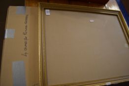 GILT PICTURE FRAME AND GLASS