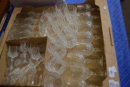 BOX OF DRINKING GLASSES