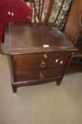 STAG MINSTREL BEDSIDE CABINET, 53CM WIDE