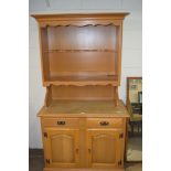 MODERN LIGHT OAK DRESSER CABINET, 98CM WIDE