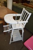 WHITE PAINTED HIGH CHAIR