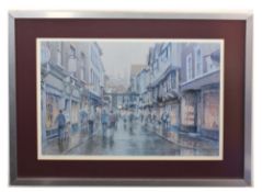 Robert Richardson (British, 20th century), limited edition print of Stonegate, York, signed and