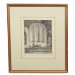 John Sell Cotman (British, 19th century), Ecclesiastical interest, three individual etchings