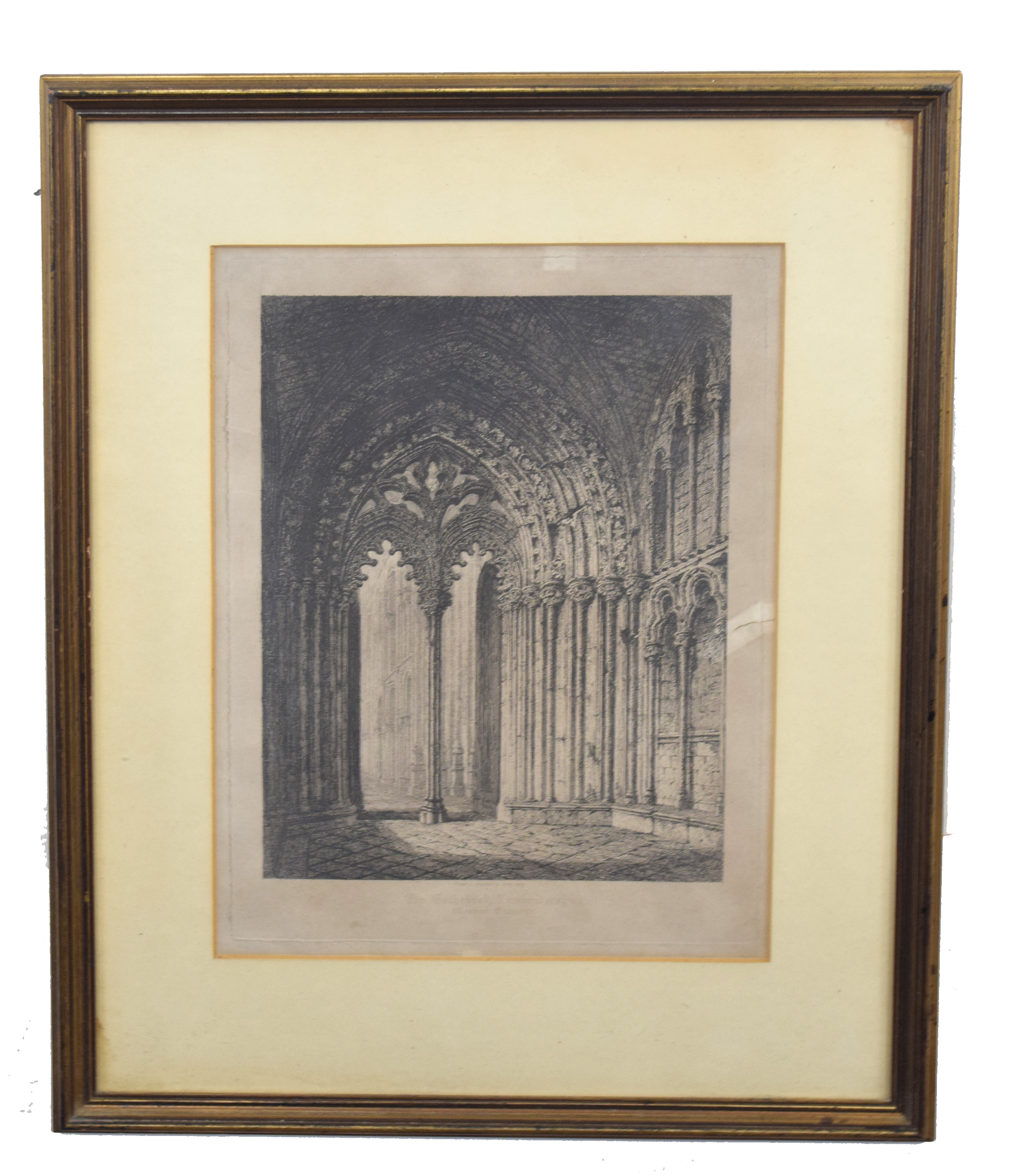 John Sell Cotman (British, 19th century), Ecclesiastical interest, three individual etchings - Image 2 of 3