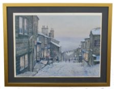 Robert Richardson (British, 20th century), limited edition of Haworth Village, Yorkshire, home of